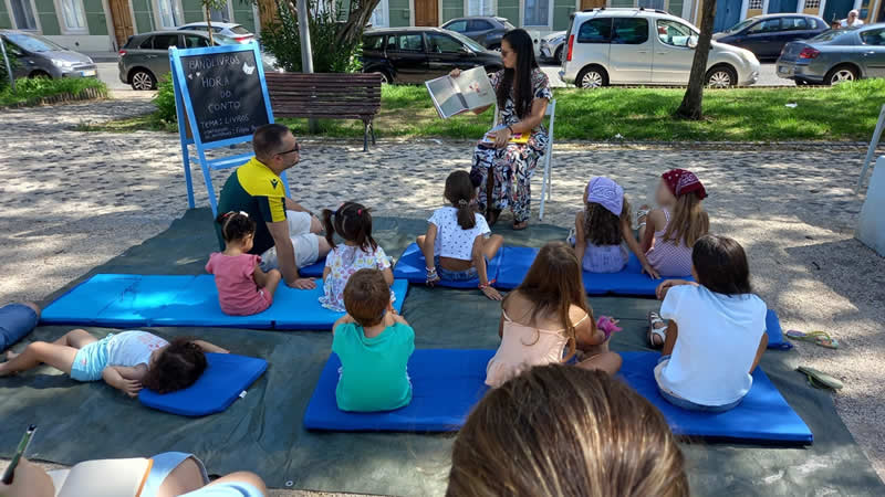 Hora do Conto + Atividade com Filipa Parrinha no Jardim da Cova da Piedade, Almada
