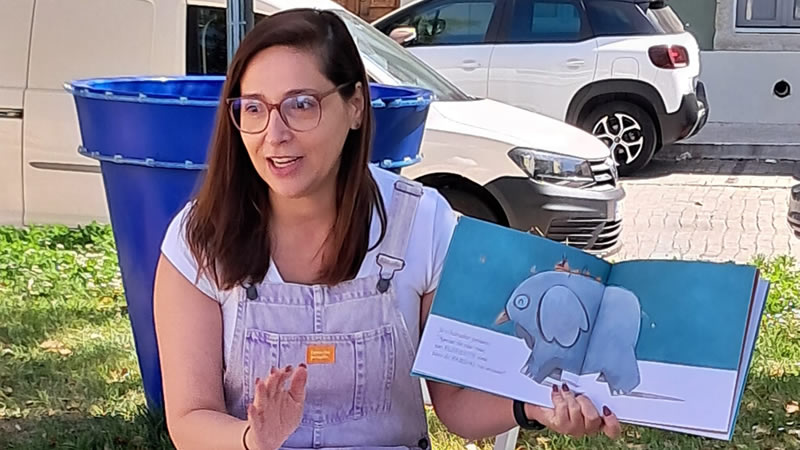 Hora do Conto com Estefânia Oliveira no Mercado Municipal de Almada